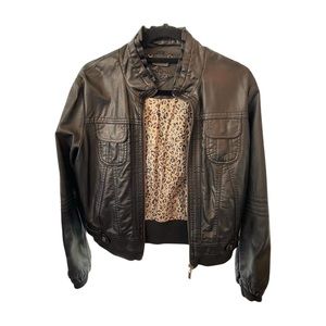 Jou Jou faux leather jacket.